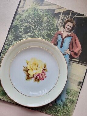 Yellow Rose by Narumi Fruit Berry Bowl Dish ~ Vintage Japan FINAL PRICE!